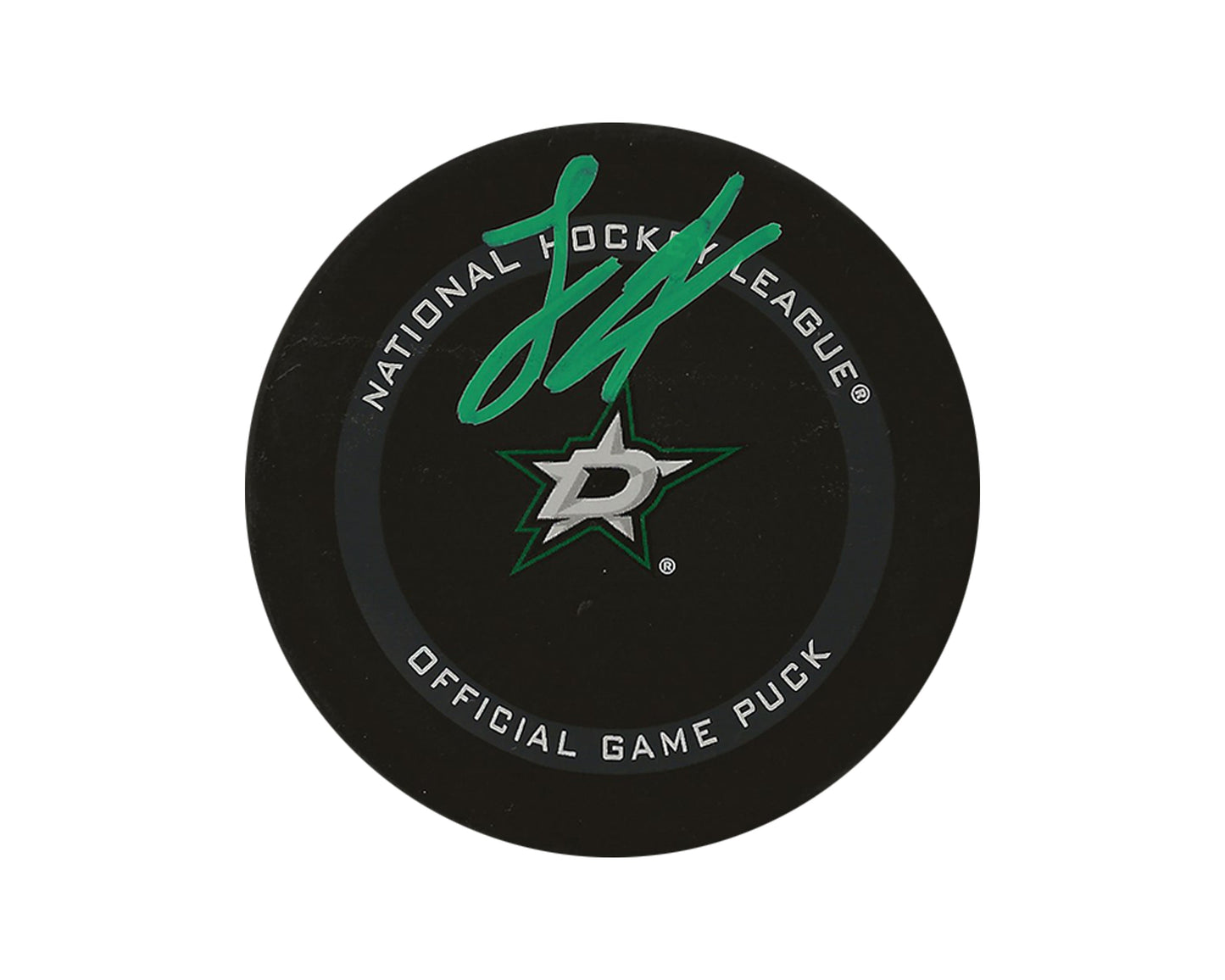 Logan Stankoven Autographed Dallas Stars Official Game Puck