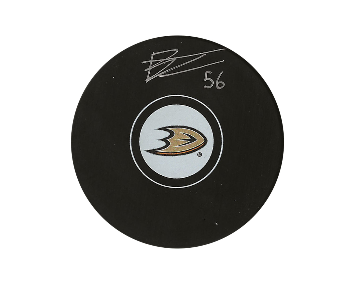 Brayden Tracey Autographed Anaheim Ducks Autograph Model Puck