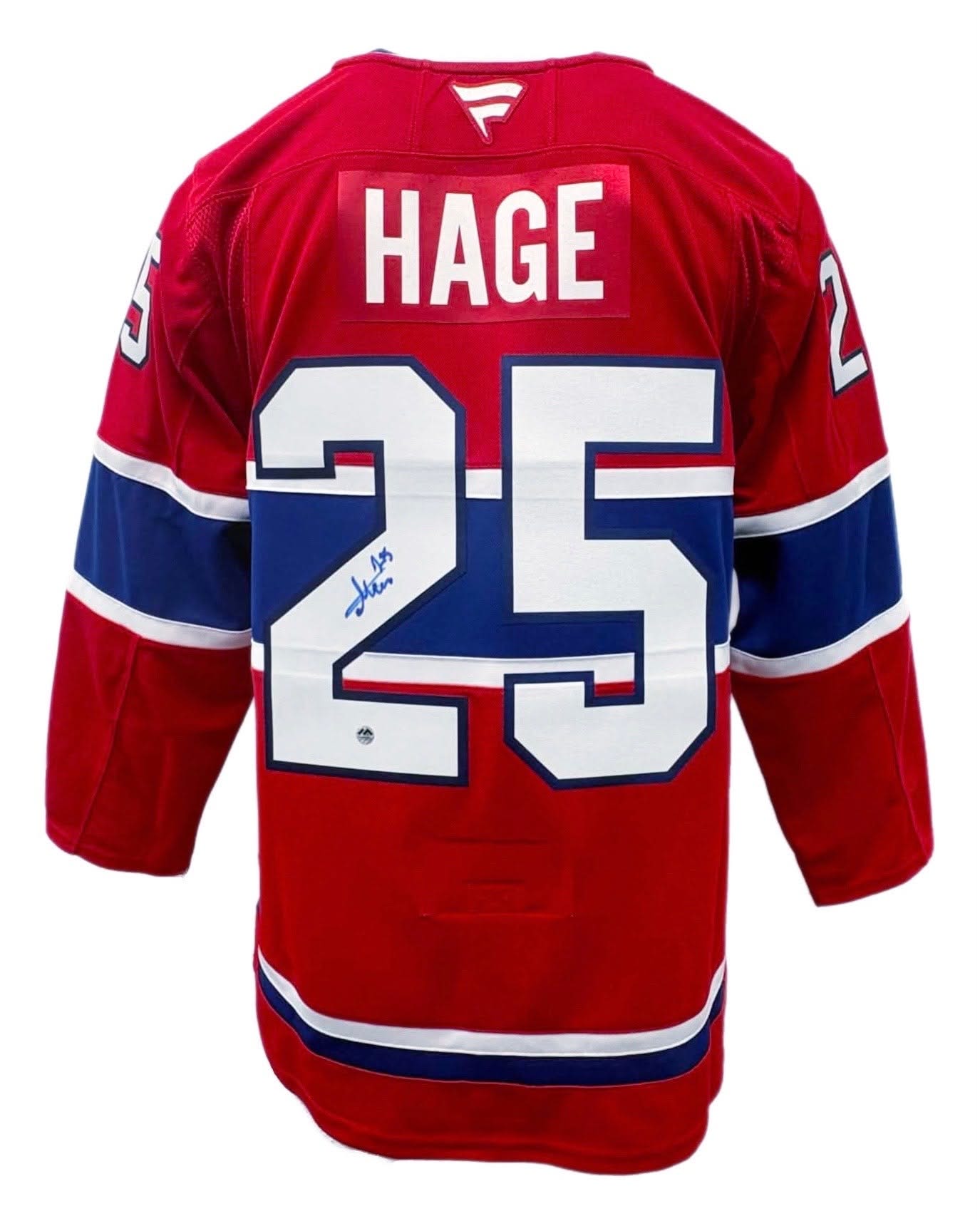 Michael Hage Autographed Montreal Canadiens Fanatics Premium Jersey