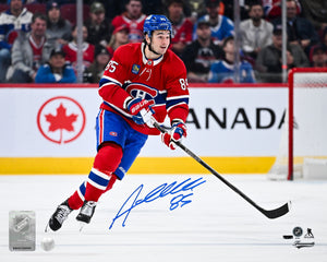 Alexandre Texier Signed 8x10 Photo Montreal Canadiens Action