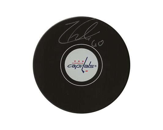 Zach Fucale Autographed Washington Capitals Autograph Model Puck