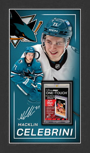 Frame for Macklin Celebrini card