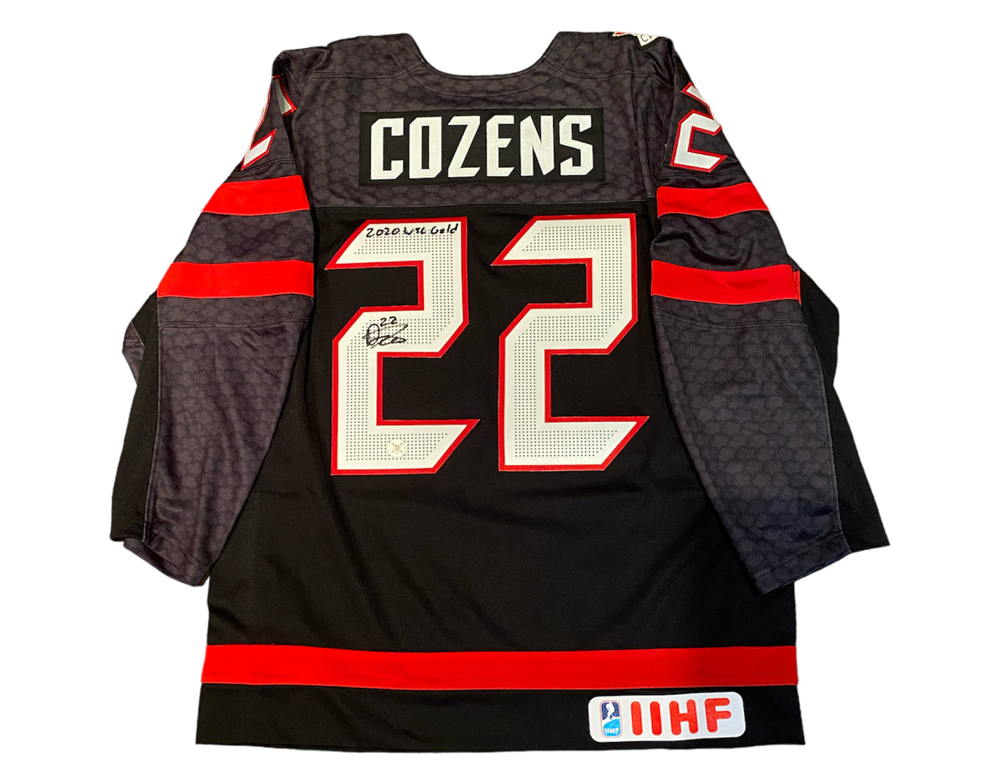 Dylan Cozens Autographed Team Canada Alternate Black Nike Jersey Ins. "2020 WJC Gold"