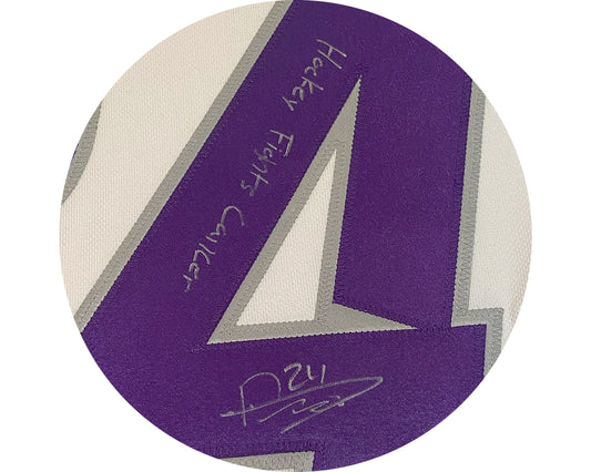 Dylan Cozens Autographed Buffalo Sabres HFC Adidas Jersey Inscribed "Hockey Fights Cancer"