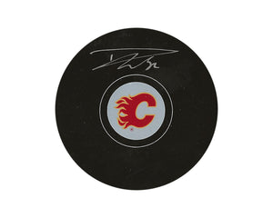 Dustin Wolf Autographed Calgary Flames Autograph Model Puck