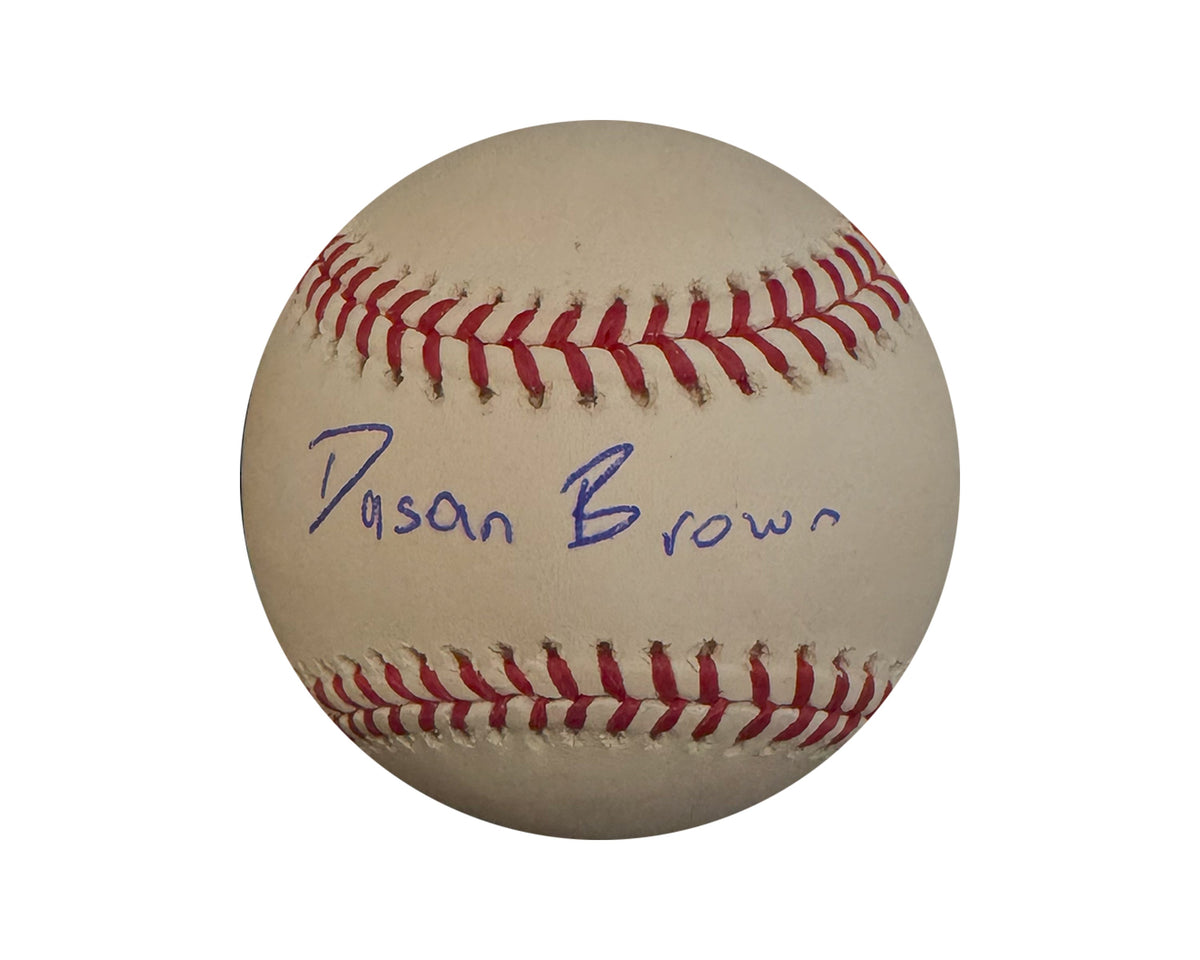 Dasan Brown Autographed Full Signature Rawlings Official Major League Baseball