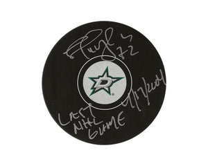 Shayne Corson Autographed Dallas Stars Autograph Model Puck Inscribed "Last NHL Game 4/17/2004"