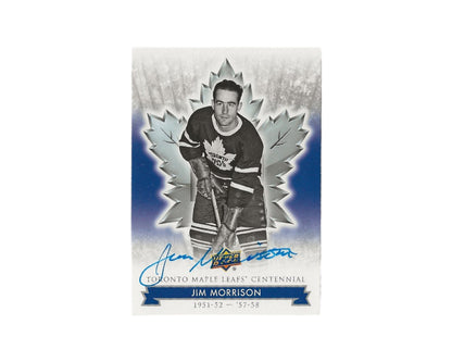 Jim Morrison Autographed 2017 Upper Deck Toronto Maple Leafs Centennial #51 Hockey Card