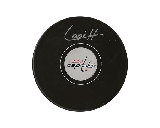 Hendrix Lapierre Autographed Washington Capitals Autograph Model Puck