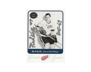 Red Kelly Autographed 2001 Fleer Greats of the Game #78 Hockey Card Inscribed "HOF-69"