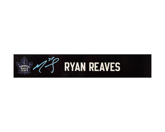Ryan Reaves Autographed Toronto Maple Leafs Locker Room Flipside Nameplate