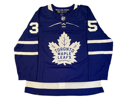 Ilya Samsonov Autographed Toronto Maple Leafs Home Blue Adidas Jersey