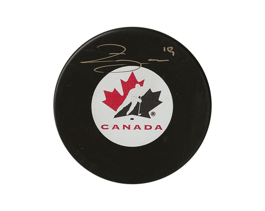 Zayne Parekh Autographed Team Canada Autograph Model Puck