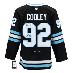 Logan Cooley Signed & Dated Utah Hockey Club Inaugural Game Premium Jersey #/24