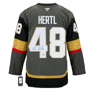 Tomas Hertl Signed Vegas Golden Knights Alt Grey Fanatics Premium Jersey