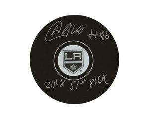 Akil Thomas Autographed Los Angeles Kings Autograph Model Puck Inscribed "2018 51st Pick"
