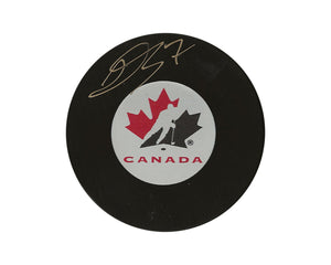 Donovan Sebrango Autographed Team Canada Autograph Model Puck