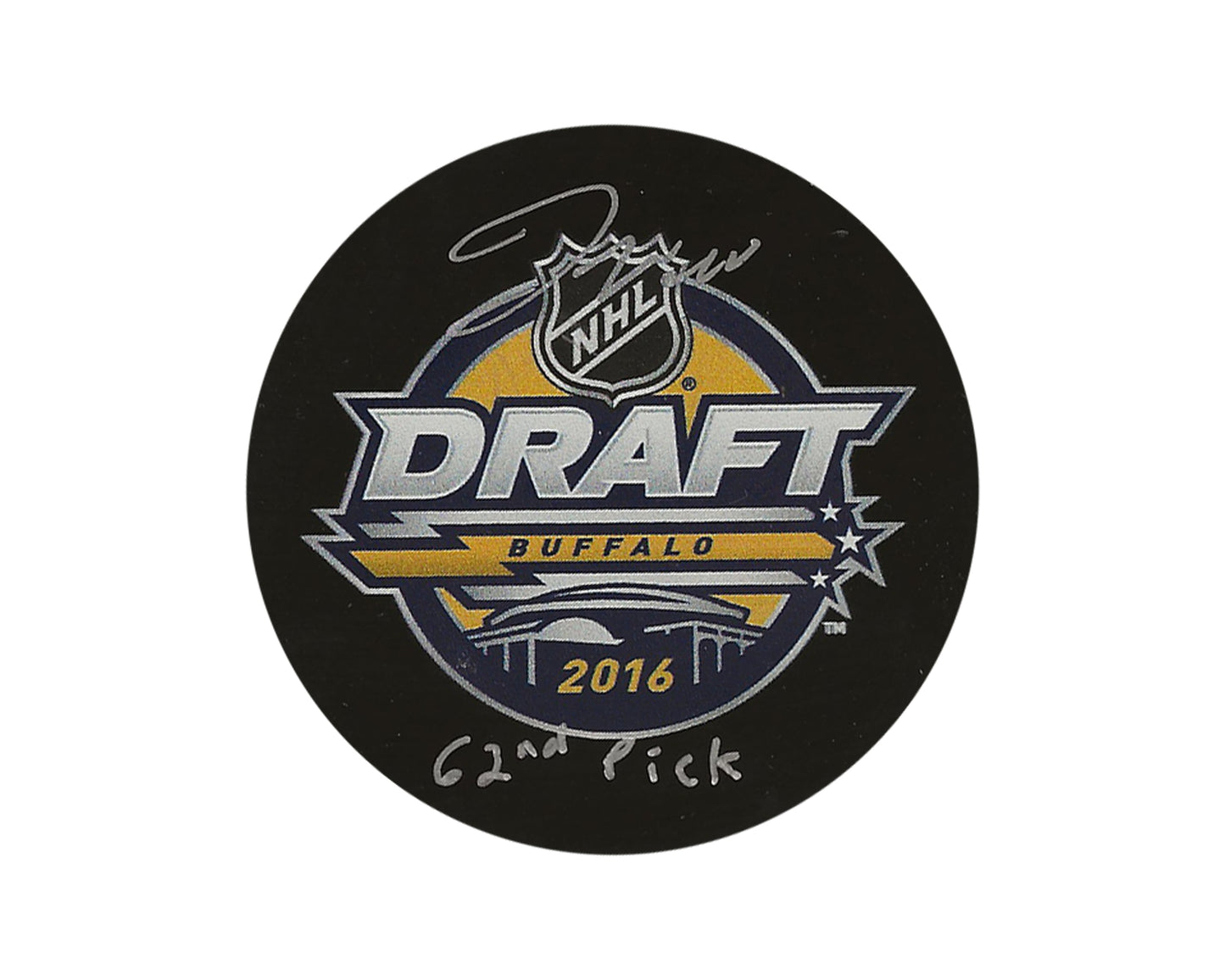 Joseph Woll Autographed 2016 NHL Draft Puck Inscribed "62nd Pick"
