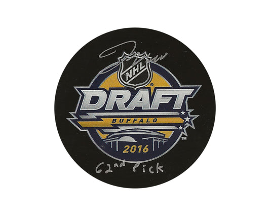 Joseph Woll Autographed 2016 NHL Draft Puck Inscribed "62nd Pick"