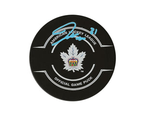 Joseph Woll Autographed Toronto Marlies Official Game Puck