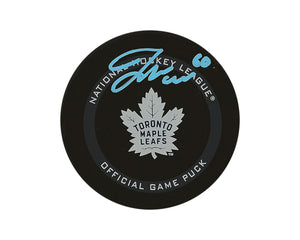 Joseph Woll Autographed Toronto Maple Leafs Official Game Puck