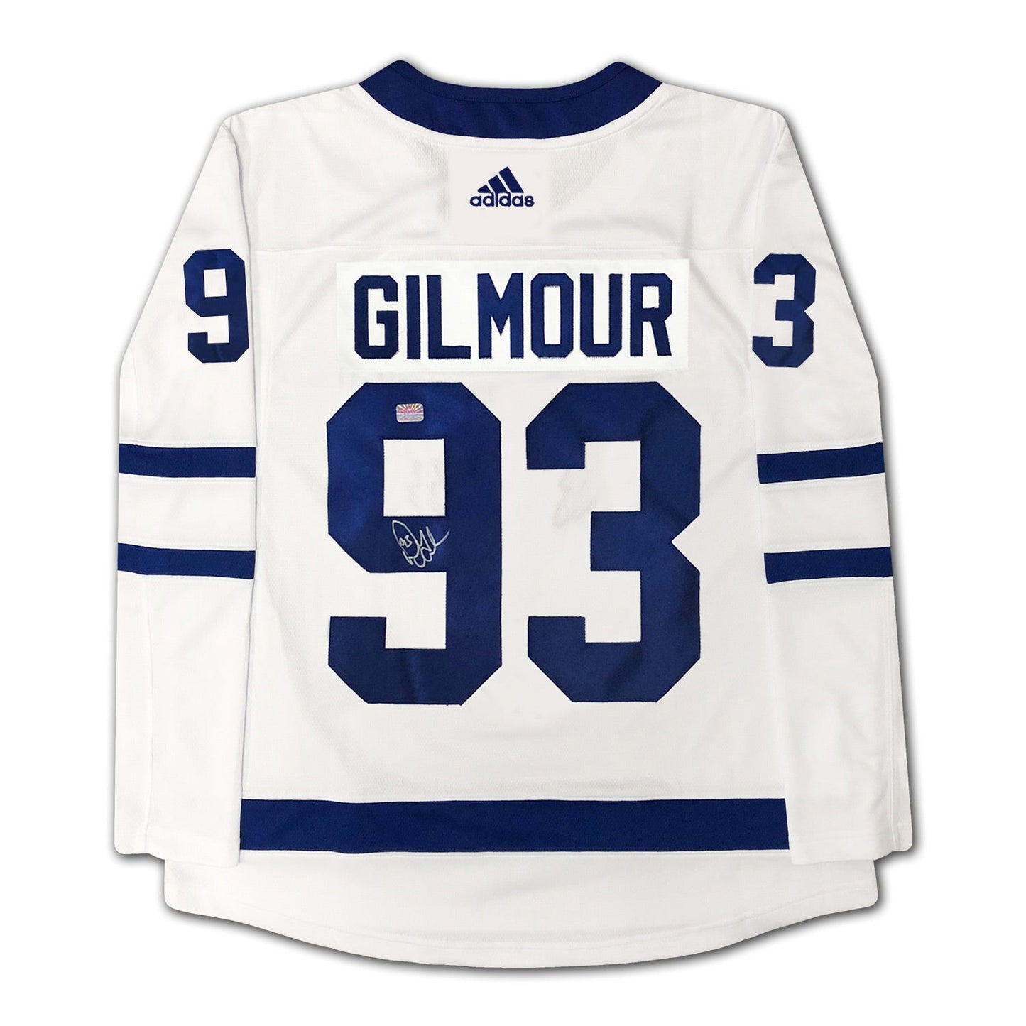 DOUG GILMOUR AUTOGRAPHED TORONTO MAPLE LEAFS WHITE ADIDAS JERSEY – SIGNED NHL HOCKEY MEMORABILIA COLLECTIBLE (SIZE L OR XL)