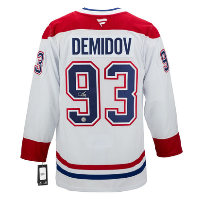 Ivan Demidov Signed Montreal Canadiens White Fanatics Premium Jersey