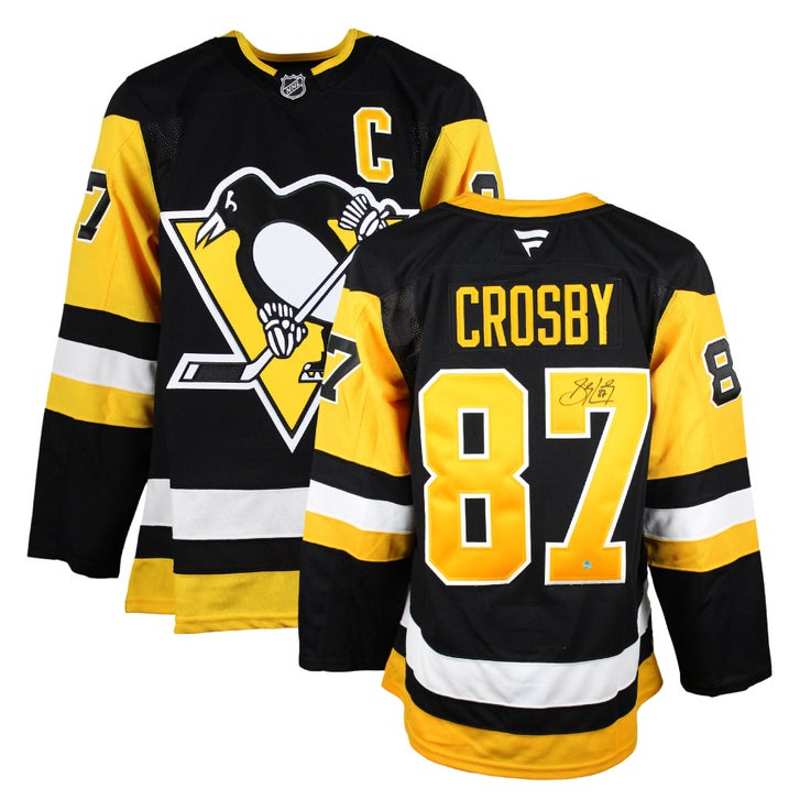 Sidney Crosby Signed Jersey Pittsburgh Penguins Black Fanatics Premium